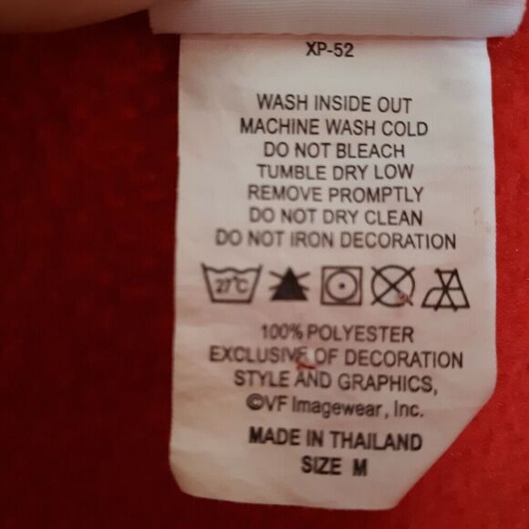 NFL for Her Tampa Bay Women's Medium Red 1/4 Zipper Fleece Pullover Top Jacket - Picture 6 of 6